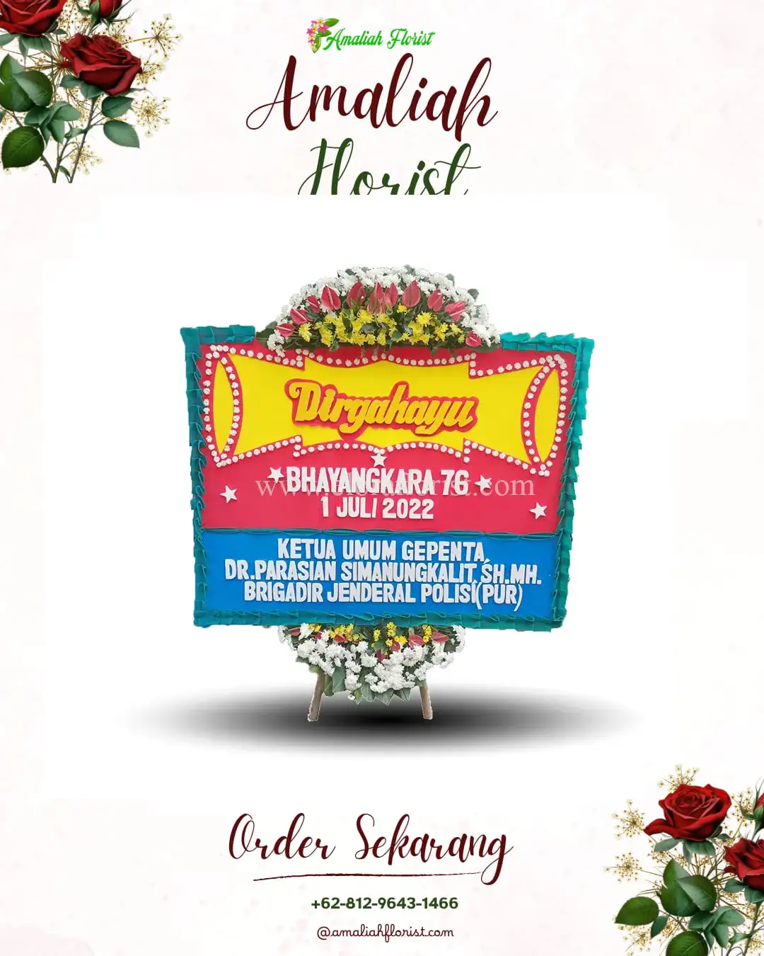 Papan Bunga HUT Ulang Tahun Seruyan Raya
